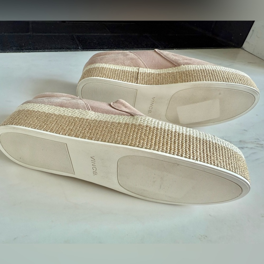 NEW ViNCE Wilden Flatform Suede Espadrille Sneakers Women's Slip-On Size 8 NWOT - Picture 9 of 14